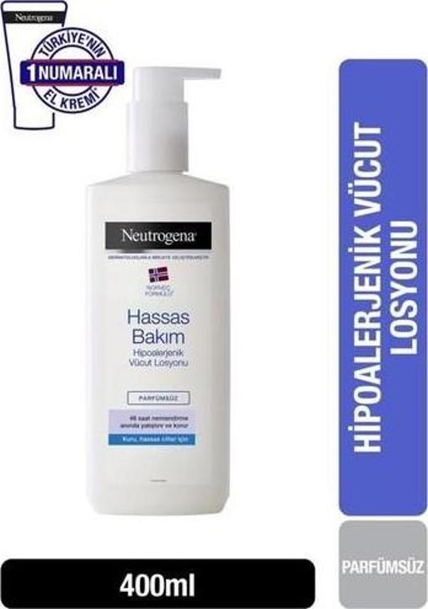Neutrogena Hassas Bakım Parfümsüz Vücut Losyonu 400 ML - Image 1