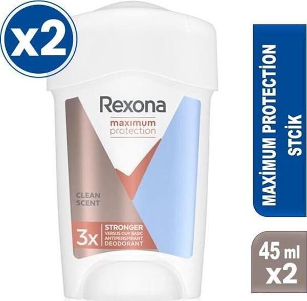 Rexona Maximum Protection Cream Clent Scent 96 Saat 45 ml x 2 Adet - Image 1
