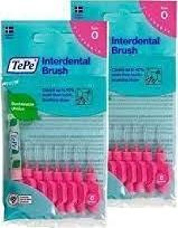 Tepe Interdental Brush Arayüz Fırçası Pembe 0.4 mm 8 li x 2 Adet - Image 1