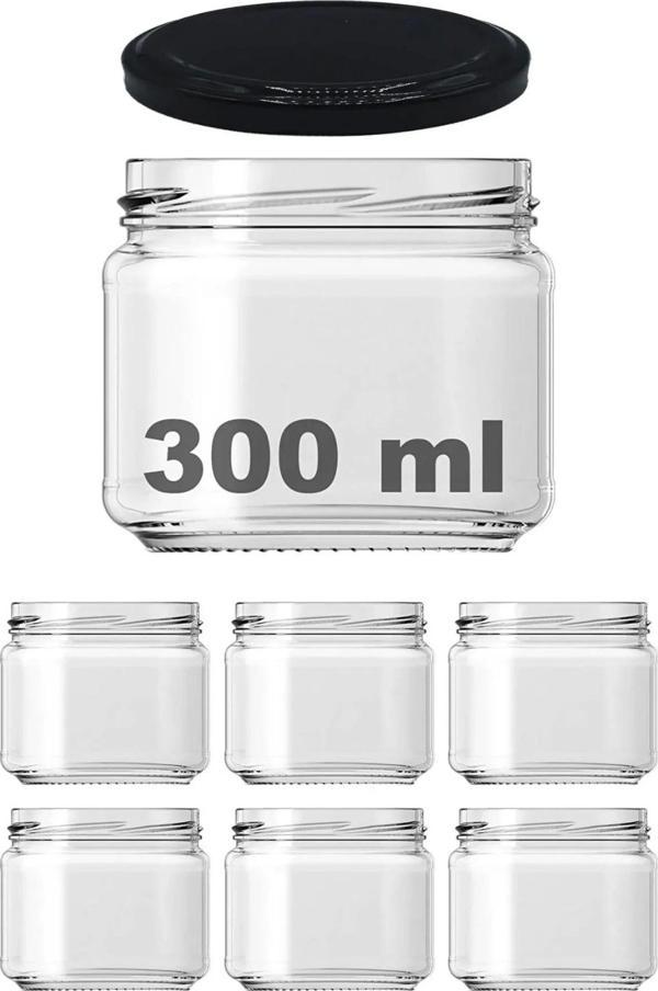 300 Cc Cam Magnolia Kavanozu Kapaklı - Image 1