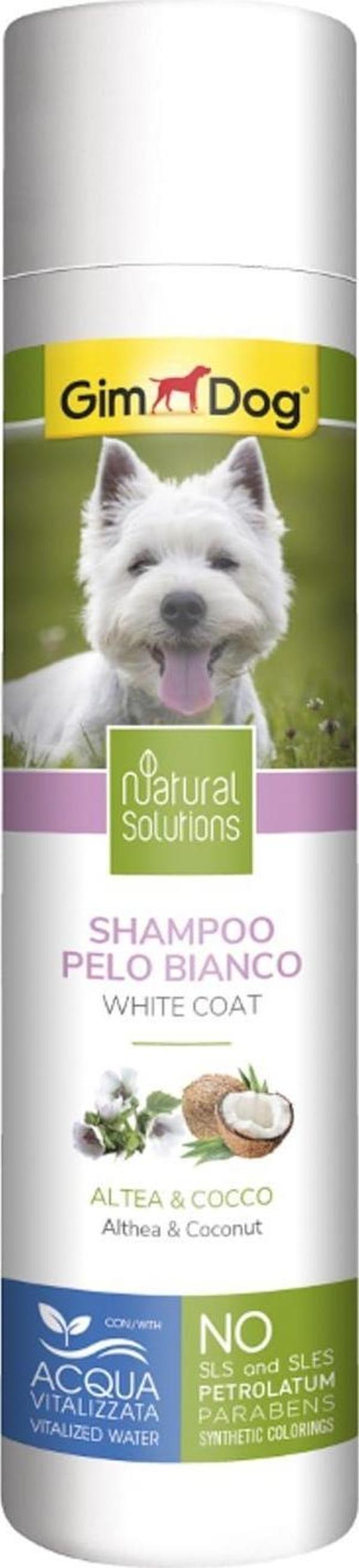 Gimdog Natural Solutions Beyaz Tüylü Köpek Şampuanı 250 Ml - Image 1