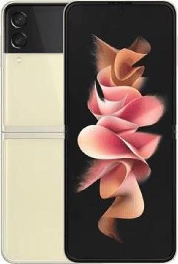 Yenilenmiş SAMSUNG GALAXY Z FLİP 3 128GB -A Kalite- Bej - Image 1