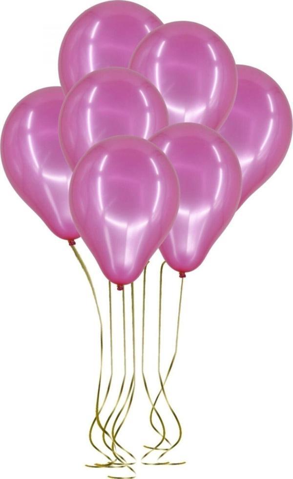 EveFix 100'Lü Lateks Metalik Balon Fuşya - Image 1