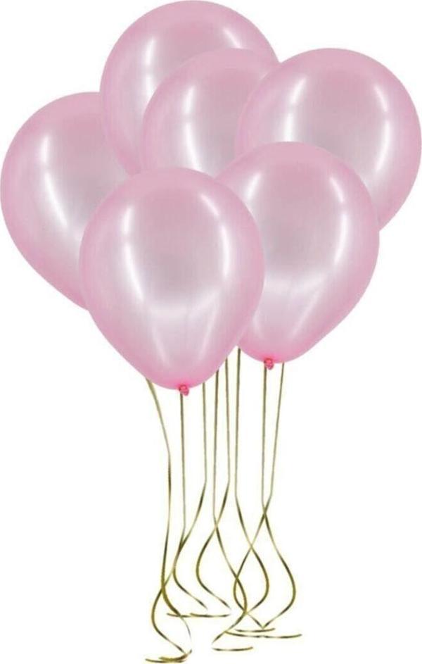 EveFix 25'Li Lateks Metalik Balon Pembe - Image 1