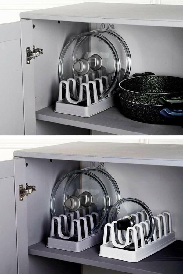 EveFix 6 Bölmeli Tencere Kapak Rafı - Tencere Kapak Organizeri - Image 1