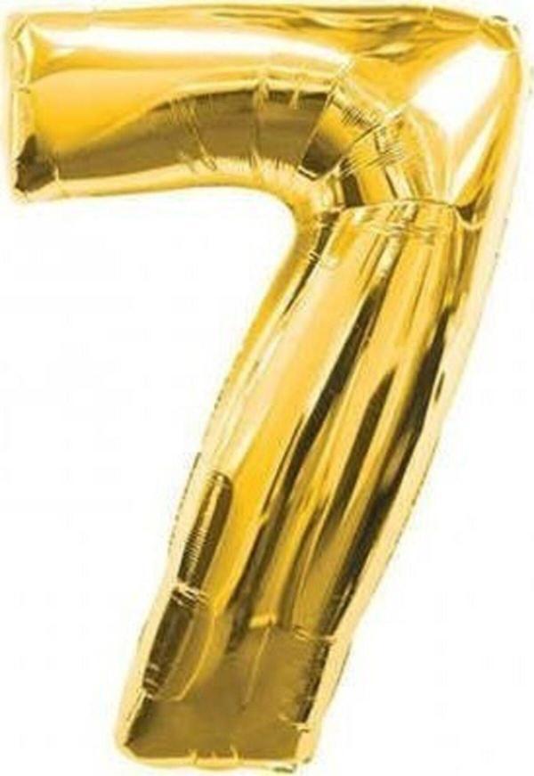 EveFix 7 Folyo Balon Gold 100 Cm Helyum Balon Uçan Balon - Image 1