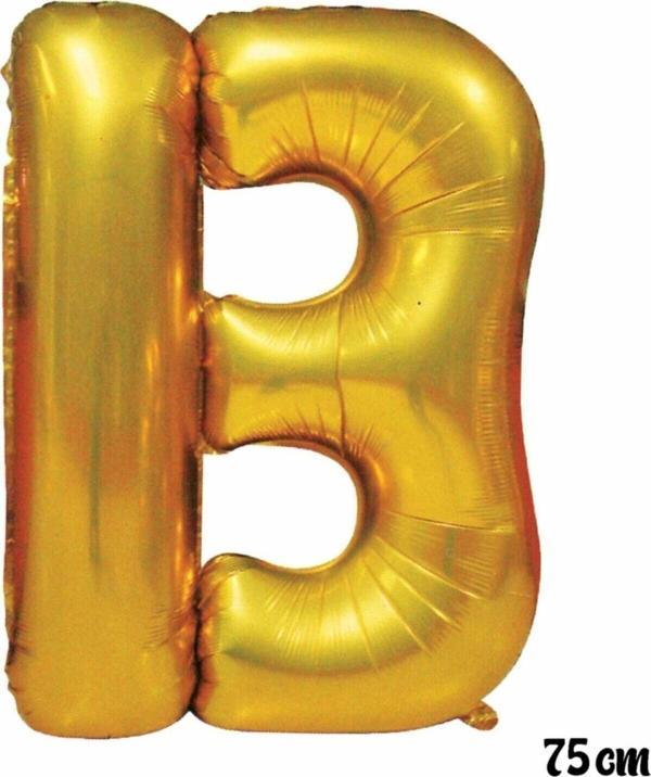 EveFix 75 Cm B Harfi Folyo Balon Altın - Image 1