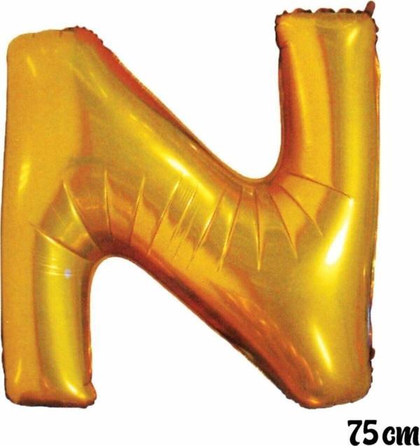EveFix 75 Cm N Harfi Folyo Balon Altın - Image 1