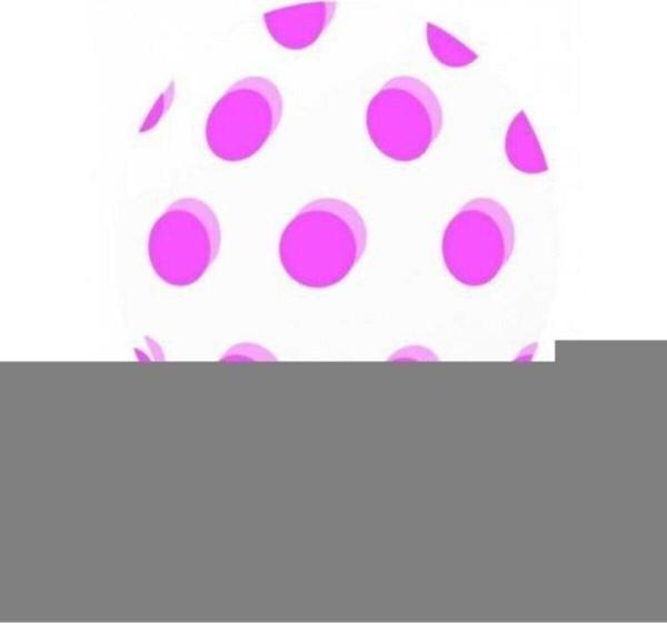 EveFix Pembe Puantiyeli Şeffaf Balon 5'Li Paket - Image 1