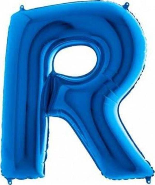 EveFix R Harf Folyo Balon Mavi 100Cm - Image 1
