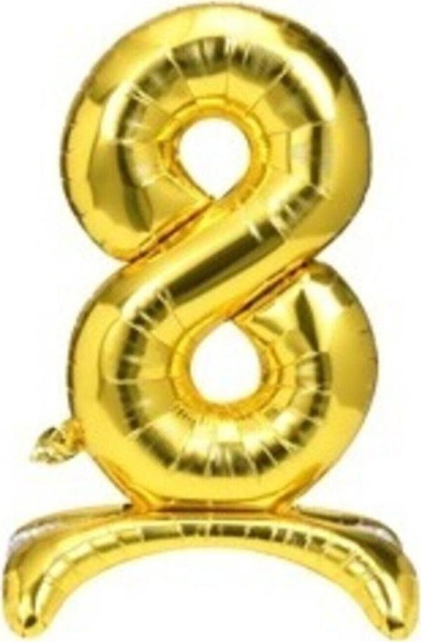 EveFix Balon 8 Rakamı Ayaklı Folyo Balon - Image 1