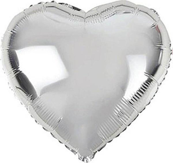 EveFix Balon Kalp Folyo Balon Gri - Image 1