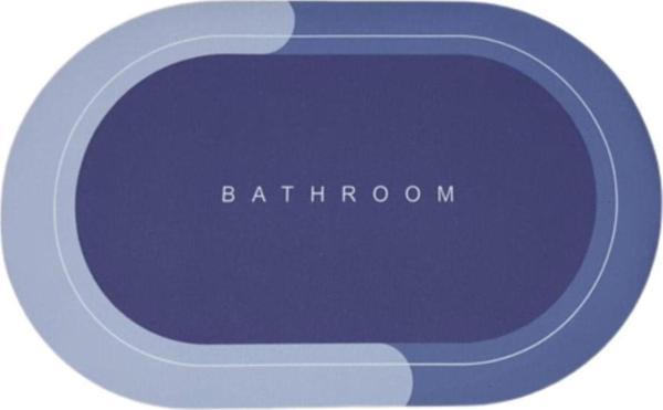 EveFix Süper Su Emici Kaymaz Tabanlı Banyo Paspası ( 58*38 )Cm - Image 1