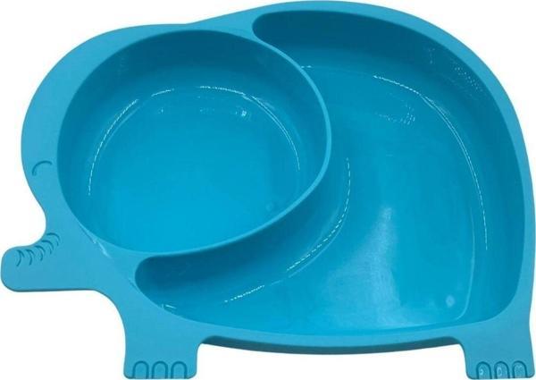 EveFix Bebek Ve Çocuk Için Sevimli Fil Model Desenli Yemek Bebek Mama Kabı Bölmeli Tabak - Image 1