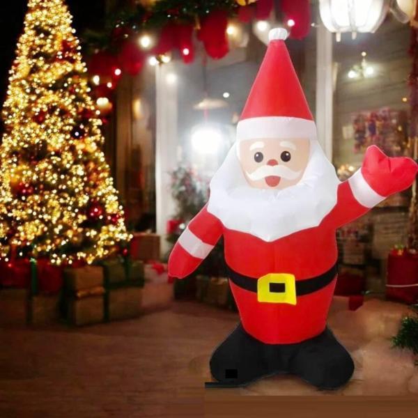 VIP DELUXE 1 METRE LED IŞIKLI MOTORLU DEV ŞİŞME NOEL BABA 1 METRE NOEL BABA YILBAŞI DEKORU FİŞLİ MDL - Image 1