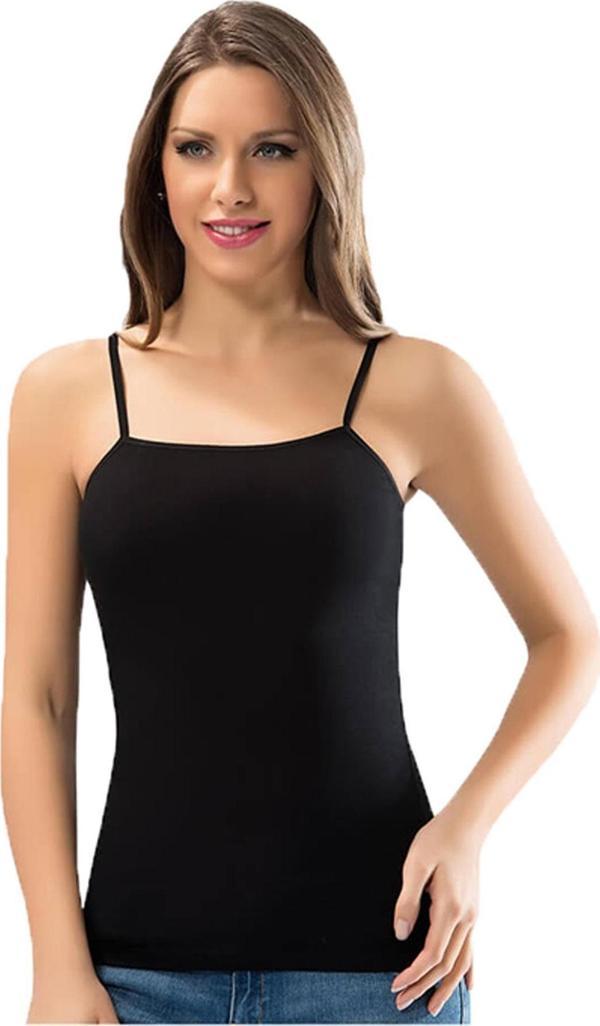 Kota Kadın 6091 İp Askılı Likralı Pamuklu Bayan Atlet - Image 1