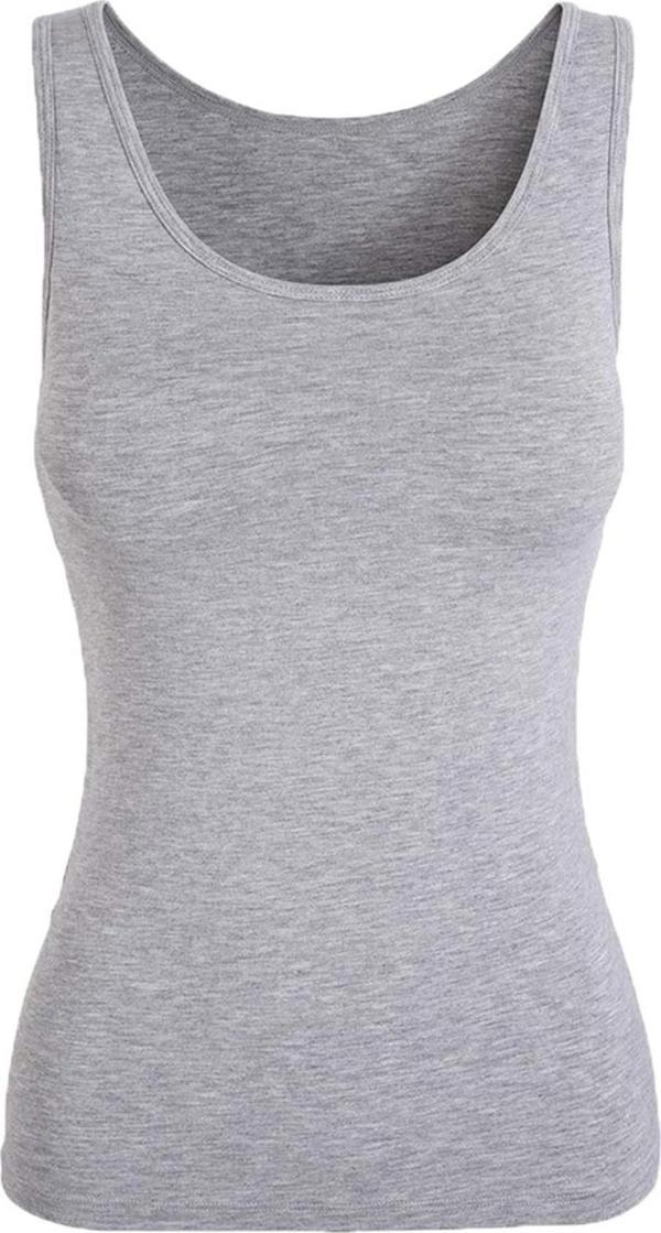 6 lı Kadın Ribana Geniş (Kalın ) Askılı Kolsuz Atlet - Image 1