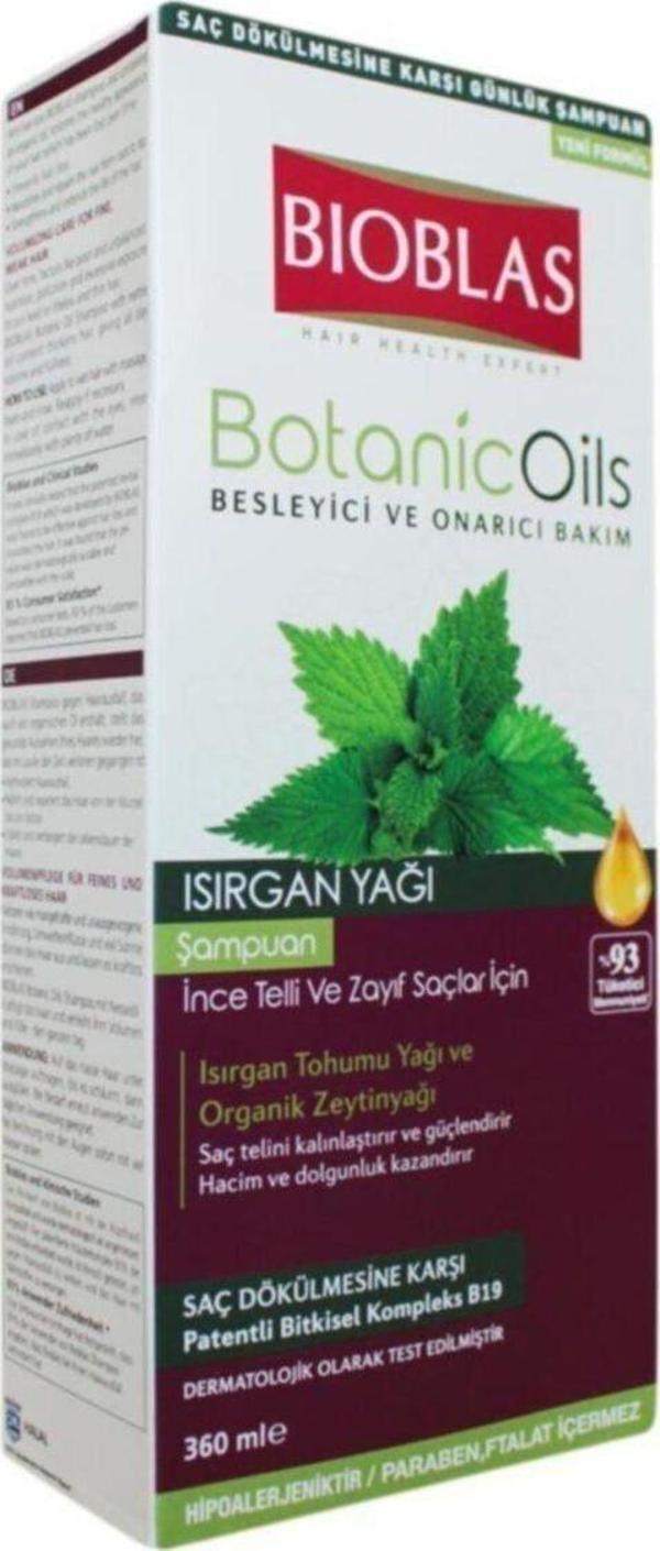 Bioblas Botanic Oils Isırgan Yağlı Şampuanı 360 Ml - Image 1