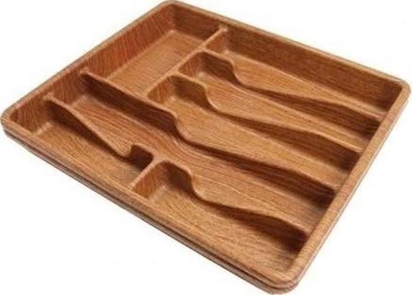 Cooker 7 Bölmeli Battal Boy Çekmece İçi Kaşıklık - Ahşap Desenli - Image 1