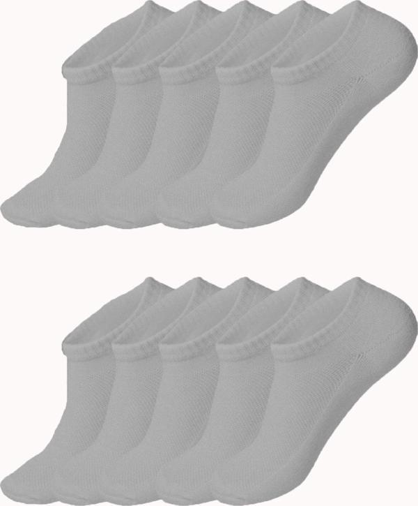 10lu Kadın Görünmez Çorap Düz Renk Pamuklu Klimalı Ekonomik - Image 1