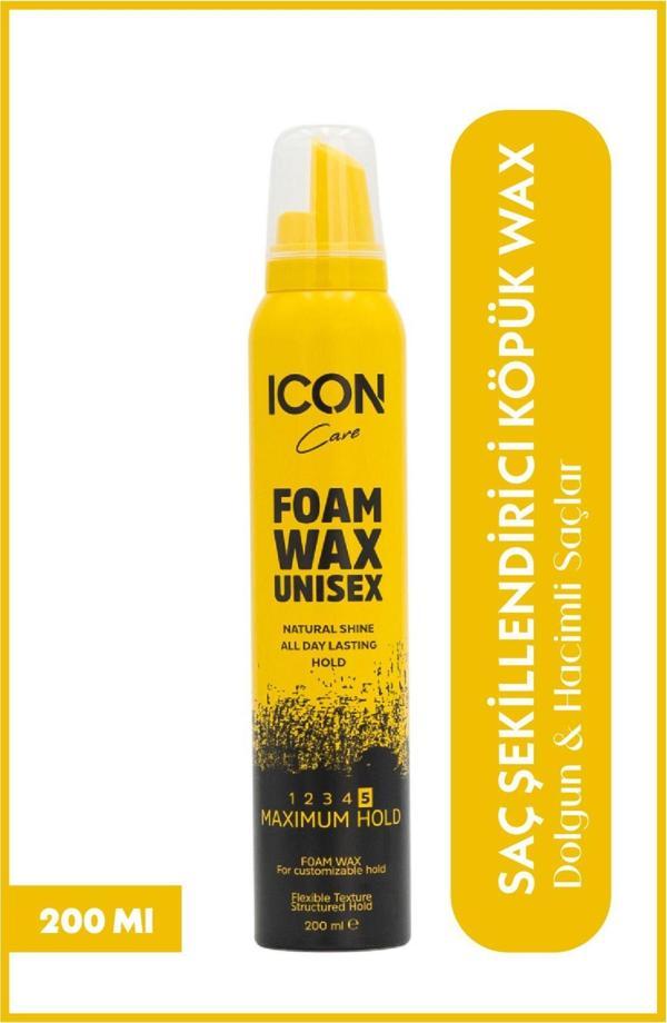 Icon Care Saç Köpük Şekillendiri Wax 200Ml Maximum Hold - Image 1