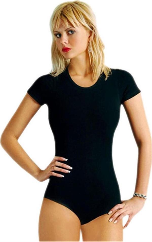 Kadın Kısa Kol Body Kancalı Çıtçıtlı Pamuklu Bayan Atlet - Image 1