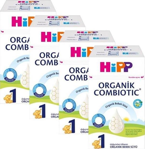Hipp 1 Organik Bebek Sütü Combiotic 600 gr x 4 Adet - Image 1