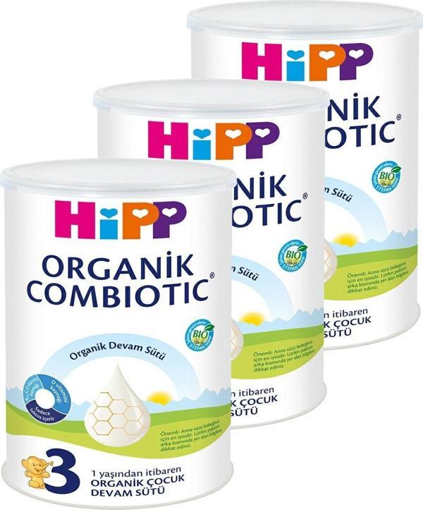 Hipp 3 Organic Combiotic Devam Sütü 350 gr x 3 Adet - Image 1