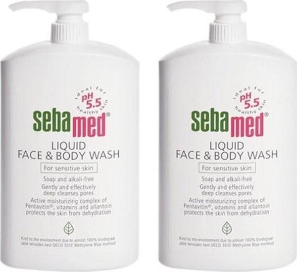 Sebamed Likid Yüz ve Vücut Temizleme Jeli 1000 ml x 2 Adet - Image 1