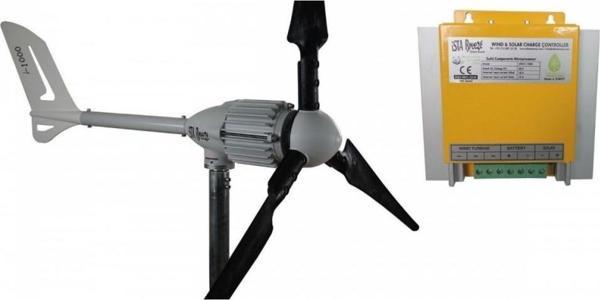 İSTA-BREEZE İ-1000W 48V Rüzgar Türbini + Hibrit Şarj Kontrol Cihazı - Image 1