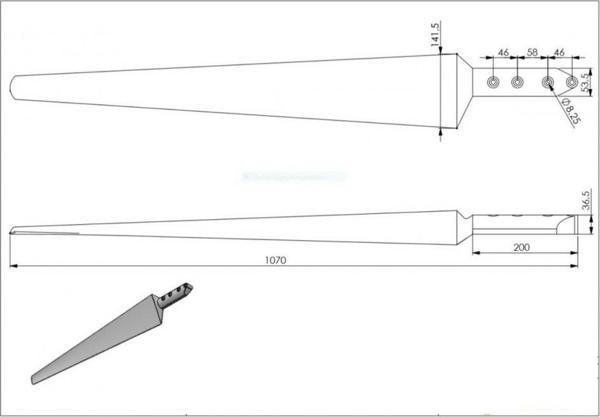 İstabreeze Kanat Seti - 107 cm 3'lü Beyaz Kanat Seti Ø2,10m - Image 1