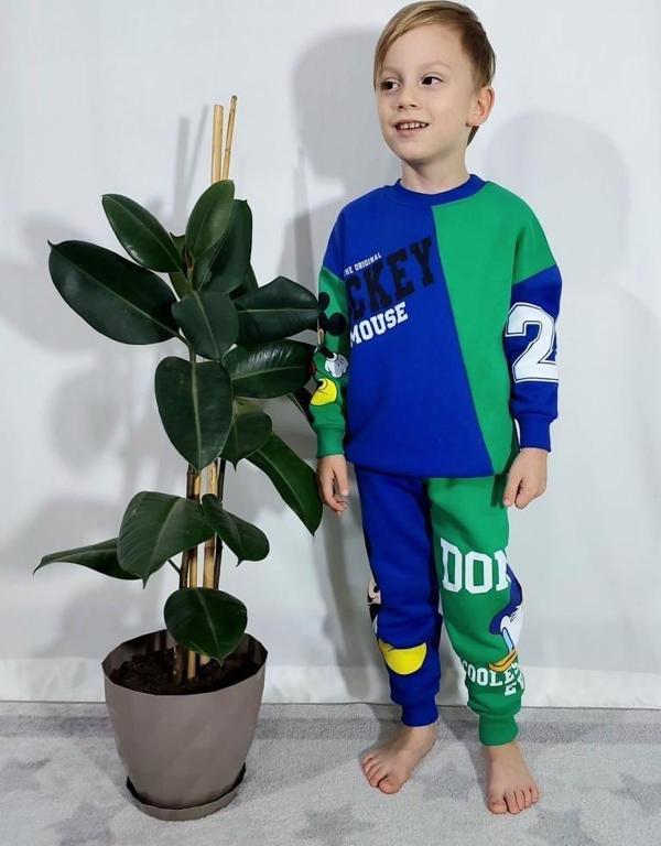 ERKEK ÇOCUK MİCKEY MODELLİ 3İP ŞARDONLU EŞOFMAN TAKIMI - Image 1