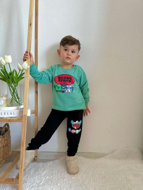 ERKEK ÇOCUK BRAWL STARS MODELLİ PAMUK EŞOFMAN TAKIMI - Image 1