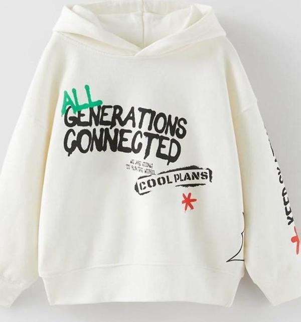 ERKEK ÇOCUK ALL GENERATIONS KAPŞONLU PAMUK SWEAT - Image 1