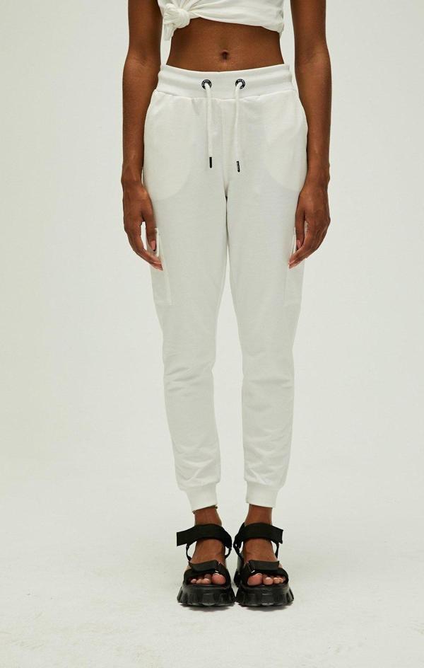Bad Bear Vienna Sweatpants Off-White Beyaz Kadın Eşofman Altı - Image 1