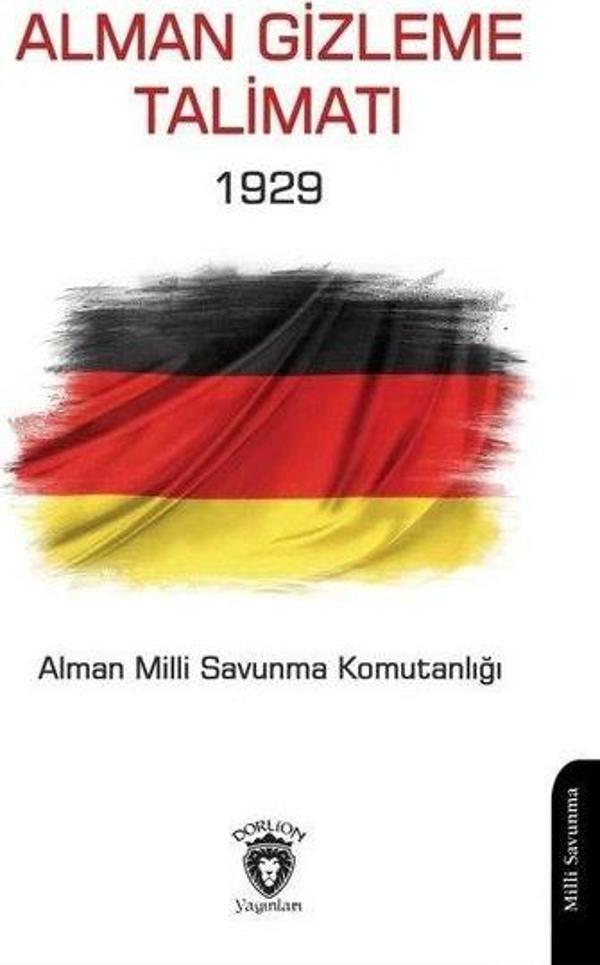 Alman Gizleme Talimatı 1929 - Dorlion Yayınevi - Image 1
