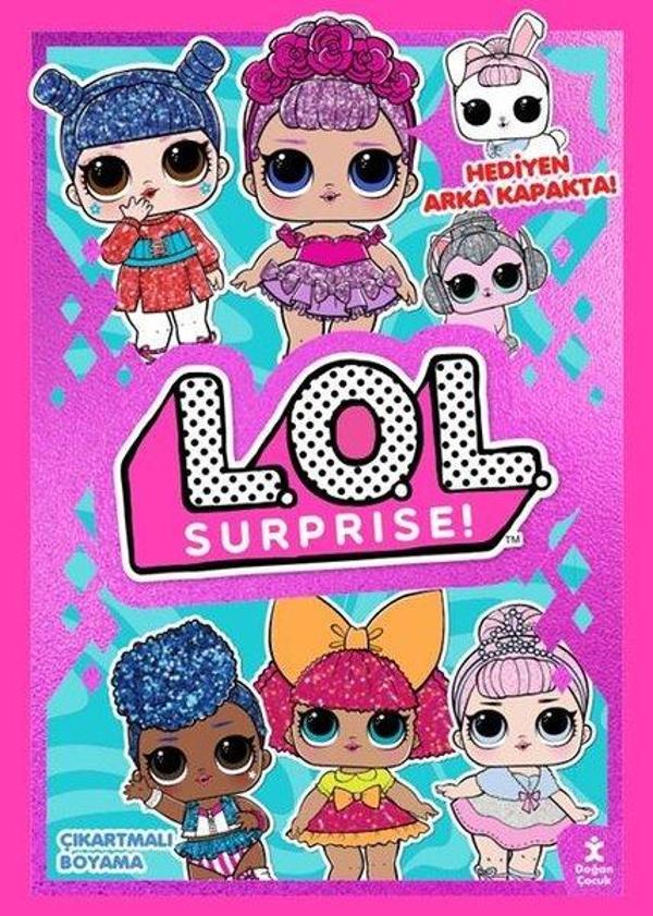 Lol Surprise! Parti Zamanı Çıkartmalı Boyama Kitabı - Doğan Çocuk - Image 1