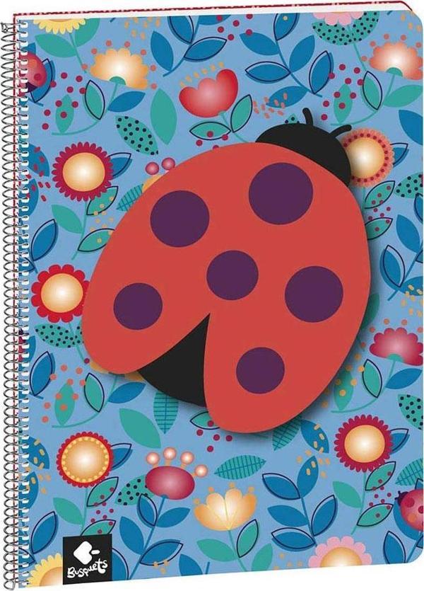Busquets Ladybug Kareli A4 Spiralli Defter 80 Yaprak 5105209550 - Image 1