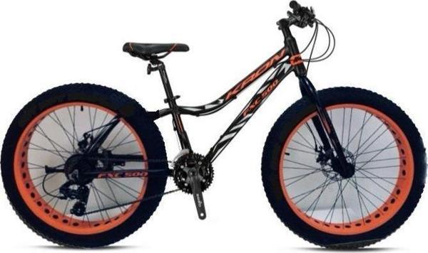 Kron Fxc 500 - 24 Mtb - 13 - 21 Vites - Mekanik Disk Fren - Mat Siyah-Neon Turuncu/Gri - Image 1