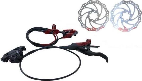 Ümit HİDROLİK FREN SETİ ÖN - ARKA [ROTOR 160-KABLO 80-140 cm] RECTUS - Image 1