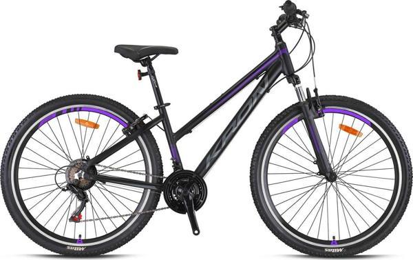 Kron XC 75 - 27.5  MTB Lady - 15' - 21 Vites - V.B. -  Mat Siyah-Füme/Mor - Image 1