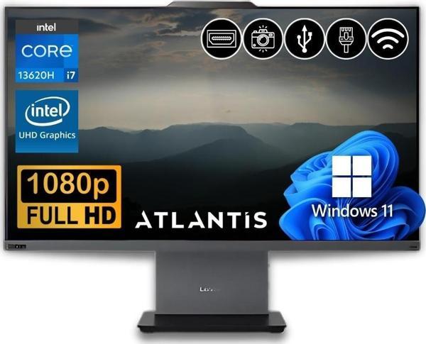 Lenovo ThinkCentre Neo 50A 24 Gen 5 i7-13620H 32GB 1TB M.2 SSD 12SC000KTR ATL28 23.8" W11Pro All In One Bilgisayar - Image 1