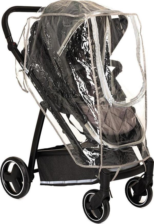 ebaby Reflektörlü Lüks Bebek Arabası Yağmurluğu - Image 1