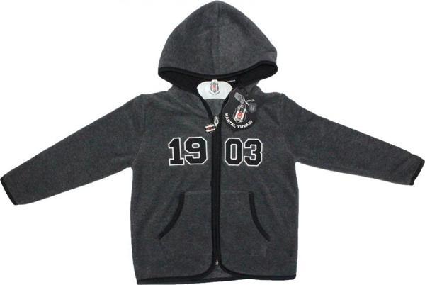 Beşiktaş Lisanslı Uzun Kol Kapüşonlu Polar Sweat  - Image 1