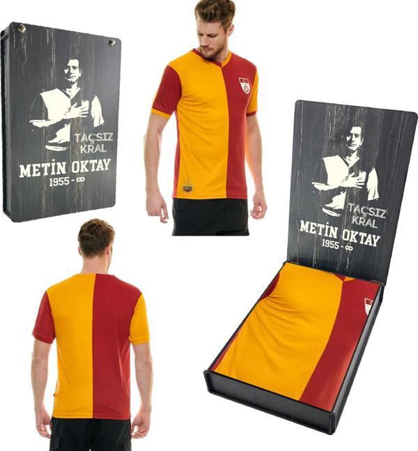 Galatasaray Orijinal Metin Oktay Fan Forma Özel Tasarım Retro Ahşap Kutulu - Image 1