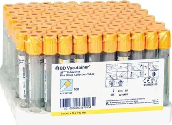 Bd 367955 Sst''Li Plastik Kan Alma Tüpü 5Ml 13X100Ml 100 Adet - Image 1