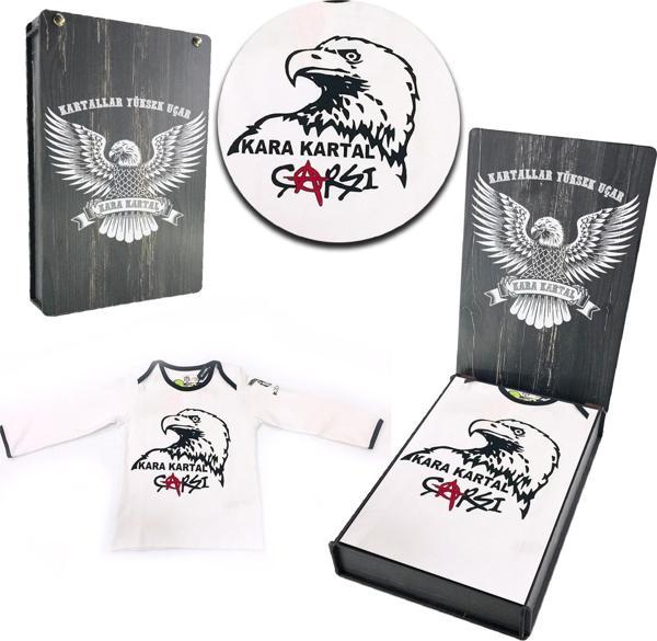 Beşiktaş Orijinal Lisanslı Çocuk Sweat Özel Ahşap Kutulu - Image 1