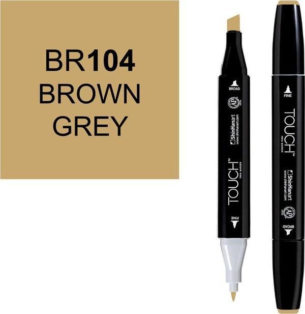 Touch Twin Marker 104 Brown Grey - Image 1