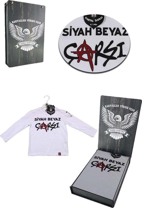 Beşiktaş Orijinal Uzun Kol Sweatshirt Hediyelik Ahşap Kutulu - Image 1