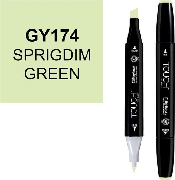Touch Twin Marker 174 Spring Dim Green - Image 1